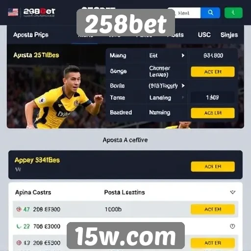 Apostas ao vivo no 258bet e suas funcionalidades